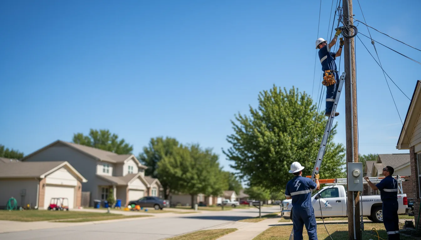 Residential electrician providing installation services in Little York, NY